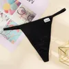 Culottes Femmes Femmes Sexy Filetage Coton Tongs Femelle Mince Ceinture G-Strings Sous-Vêtements Doux Respirant T-back Solide Lingerie