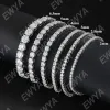 Strands Ewya Real D Color Full 2/2,5/3/5/5/6,5 mm MOISSANITE Bransoletka dla kobiet S925 Płytkowane 18 -karowe bransoletki Diamond Diamond Link