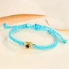 Braccialetti Corda intrecciata Bracciale con proiezione d'amore Testo microinciso Foto a colori Luce personalizzata Gioielli di moda di lusso