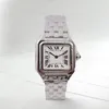 prostokątny kwadratowy zbiornik zegarek w stylu Montre de Luxe Watch Watch Fashion Watch Watch Watch ze stali nierdzewnej Watche Kwarc Ruch na rękę Walentynkowe prezent Orologio di Lusso