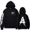 Men's Hoodies Sweatshirts Autumn Fleece Men's Hoodies Anuel AA Real Hasta La Muerte Print Sweatshirts Streetwear Rapper Loose Pullover Casual Hooded TopsL231017