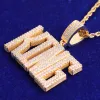 Halsketten benutzerdefinierte Name Anhänger wirklich goldplattiert Brief Schmuck für Männer