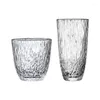 Tumblers Withered Japanese Style Chuxue Cup Vertical Striped Glass Household Heat Resistant Water Glacier Supports Customize