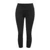 Leggings femininas barriga controle cortado yoga fitness cintura alta shorts treinador verão bolha buleggings roupas