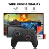 Gamepads Wireless BluetoothJoystick Controller For Nintendo Switch Pro Gamepad RGB LED Light Turbo Joystick For Nintendo Switch OLED/Lite