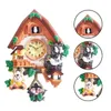 Horloges murales Birdhouse Clock à piles avec coucou oiseau gazouillant livraison directe