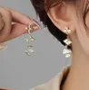 Boucles d'oreilles pendantes en argent 925, aiguille gracieuse, grande marque, Design Senior, sens, vente en gros, pour femmes