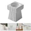 Candle Holders Square Ceramic Tall Candlestick Wedding White For Dining Table Decor