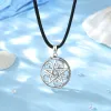 Pendants EUDORA 925 Sterling Silver Pentagram Necklace for Women Man Wiccan Guardian Star Tetragrammaton Pendant Personality Jewelry Gift