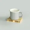 Whole-4Pcs Set Coasters Crate Cup Pallet Protective Mug Mat Cute Wood Retro Holder Cute Mini Wooden Pallet Coasters1339p