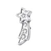 Jewelry Fashion F136 Titanium Meteor Shooting star Internally Threaded Labret Flat Lobe Piercing Eternal Metal TEV30817