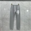 24SS Autumn Winter USA Cotton Puff Print Pants Byxor Bottoms Casual DrawString Sweatpants Men jogger Slim