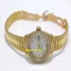orologio di marca Zaffiro 26mm Orologi da donna Gold President Diamond Bezel Acciaio Automatico orologio da donna326h