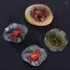 Tea Pets Purplue Sandtea Pet Supportable Color Changing Crab Table Ceremony Decoration Accessories Set