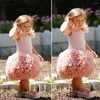 Girl Dresses Jill Wish Luxury Pink Flower Dress Princess Baby Kids Wedding Birthday Party Evening Gown First Holy Communion 2024 J191