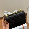 Kleine schwarze Damen-Geldbörsen, klassische Mini-Klappe, Designer-Tasche, Diamantgitter-Umhängetasche für Damen, Markenkette, Umhängetaschen, Designer-Damenhandtasche, Mini-Geldbörse, dhgate