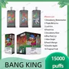 Bang King 15000 Puff 15K 15k PAPE PAPE E Cigarro 650mAh Bateria recarregável 25ml Mesh malha bobina Vape.2%3%5%