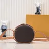 Circular Crossbody Bag Designer Bag Handbag Women Wallet Designer Tote Bag Classic Canvas Leather Zipper Cell Phone Pocket Card Holder Metal Latch Adjustable Strap