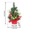 Kerstversiering Kunstboom Decoratie Dennenappel Bessen Kerst Desktop Ornament Festival Party Decor Jaar Cadeau