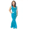 Lässige Kleider Vinyl PVC Leder Hobble Kleid, figurbetont, sexy, ärmellos, Tank-Front, Reißverschluss, Schnalle, Meerjungfrau, Maxi, Party, Abschlussball, Abend, Vestidos