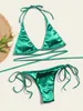 Kvinnors badkläder Kvinnor Sexig Micro Mini Bikini Thong Suspender G-String Bra Bikini Suit Swimsuit Backless New High-kvalitet Baddräkt J240221