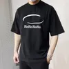 Baskı Yaratıcı Erkek Tasarımcı T Shirt Erkek ve Kadın T-Shirts Üstler Kısa Kollu Sıradan Üstler Yaz Siyah Beyaz Moda Gündelik Luxuryt Gömlek Giyim