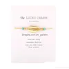 Cadena nueva llegada hecha a mano tejido cuerda pulsera para mujeres hombres bohemia concha natural con tarjeta de la suerte joyería de moda gota entregar DHG6C