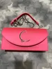 Designerinnen Frauen Luxus Nieten rote Umhängetasche Mode Handtasche hochwertige echte Leder -Totes Clbag für Mädchenparty -Marke Cluth Taschen