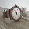 Opvouwbaar mechanisch roestvrij luxe herenhorloge Fabriek 39 mm Leverancier 114300 Saffier Eeuwigdurend Geen Datum Staal Koepelvormig wit Dia243J