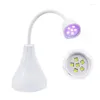 Nail Dryers Gel Lamp Led Uv Light For Nails Mini Portable C1Ff Drop Delivery Health Beauty Art Salon Ot82X