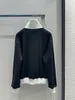 Kvinnors träningsdräkter 2024 Ny Spring Stand Collar Long Sleeve Women's Tracksuits Print Tops Brand Samma stil Designer 2 Piece Set 0221-2