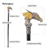 Goud Zwart Luxe Drakenkop Wandelstok Mode Decoratieve Wandelstok Gentleman Elegante Cosplay Cane Knop Crosier 93cm