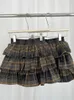 Jupes Américain Vintage Plaid robe de bal Gyaru Harajuku Streetwear printemps été 2000s esthétique taille haute jupe plissée Coquette Chic