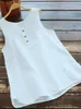Kadın Tankları İlkbahar Yaz Düz Renk O yaka pamuk gömlek bluz kadınlar için beyaz mahsul üstleri tank Kore moda giyim pembe goth