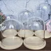 Bottiglie di diametro 25 cm diverse altezze 30 cm 35 cm 40 cm 45 cm cupola di vetro decorazione registro copertura base souvenir di nozze regalo di compleanno