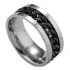 Oogverblindende kleuren ringen roestvrij staal goud zwart zilver ketting draaibare ring heren vinger mode tij persoonlijkheid sieraden minnaar cadeau