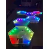 LED-panelbelysning Modar LED-paneler Smart Lighting Decor Hexagon Light RGB Wall Lights Anpassningsbara färgförändring Hexagoner Drop Deliver OTWL3