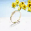 Rings Kuololit Lab Grown Diamonds Rings for Women Solid 18K 14K Gold 925 Sliver Yellow Gold Wedding Band for Anniversary Christmas