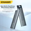 Boîtes Essager Box externe Drive Portable M.2 SATA NVME SSD CAS USB 3.2 TYPE C Boîte de disque dur 10 Gbit