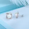 Orecchini Orecchini in argento puro 925 con perle d'acqua dolce naturali da 7 mm Orecchini eleganti con pregiati gioielli