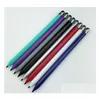 Stylet stylos de haute qualité capacitif résistif stylo tactile sn crayon pour téléphone PC 7 couleurs livraison directe ordinateurs réseau tablette acce otfm2