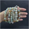 مجموعات مجوهرات أخرى 8 ملم الحجارة الطبيعية سوار مورغانيت جمشت Amazonite اليوغا الأحجار الكريمة حبات الشفاء الكريستال تمتد بذر dhlwz