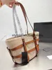 Strandtassen Fasion ig kwaliteit Beac bag Dames Luxe Gauce andbag clu weave Grote Sopping weekender Crossbody SoulderH24221