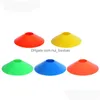 Träningsutrustning 50st Lot 20cm Football Cones Marker Discs Soccer High Quality Sports Saucer Entertainment Accessories274S3617058 DHDAK