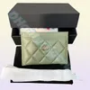 7A Kvalitetsdesigner Wallets Lambskin -mynt Purses Luxury Caviar Card Holder Womens äkta läderplånbok MAN Korthållare CA2191843