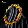 Bracelets Feng Shui bracelet jaune cristal pursperity bracelet cinq éléments et quatre bêtes bracelets richesse bonne chance bijoux unisexe