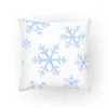 Travesseiro vintage fronha floco de neve almofadas 45x45 estofamento housse de coussin criativo capas sofá decorativo 2024 e2192