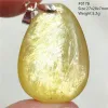 Pendentifs Or naturel lépidolite Quartz Flash Tourmaline pendentif bijoux collier jaune Mica femme hommes perles claires cadeau de mode AAAAAA