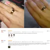 Ringar 8mm bredd guldplätering volfram bröllop ring prism design för kvinnliga män, gratis frakt, anpassad