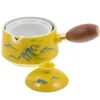 Dinnerware Sets Tea Kettle Ceramic Teapot Side Handle Teaware 360 Degree Rotation Loose Brewing Teapots Travel